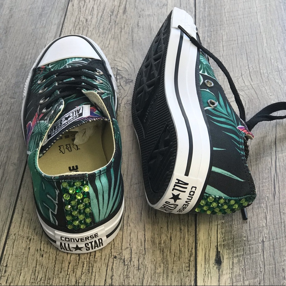 Converse &Crystal Ctas OX Menta/Black W AUTHENTIC - Picture 7 of 8